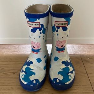 Adorable kids Peppa Pig hunter rain boots